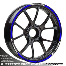 PROFILI ADESIVI RUOTA SPORT BIANCO BLU PER