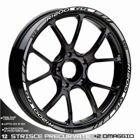 RIM WHEEL STICKERS SPORT WHITE SILVER FOR BMW R1200 GS R1200GS ADVENTURE
