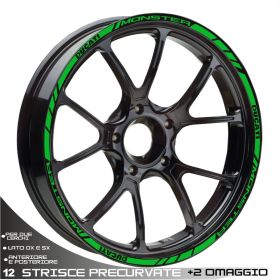 PROFILI ADESIVI SPORT RUOTA VERDE PER