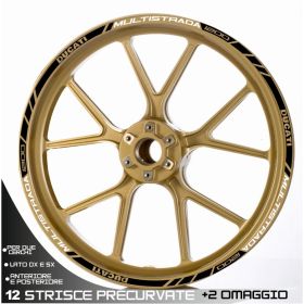 SET ADESIVI RUOTA SPORT BIANCO NERO PER
