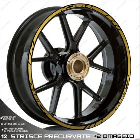 PROFILE AUFKLEBER SPORT RAD GOLD FÜR HONDA 600 CBR RR /ABS PC40 2003-2019