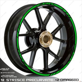 RIM WHEEL STICKERS DECALS SPORT LINE GREEN FOR HONDA CBR R 300