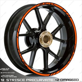 ENSEMBLE ADHESIFS ROUE SPORT ORANGE POUR HONDA CBR R 300