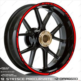 ENSEMBLE ADHESIFS ROUE SPORT ROUGE POUR HONDA CBR R 300