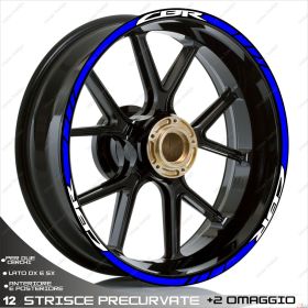 PROFILI ADESIVI RUOTA SPORT BIANCO BLU PER