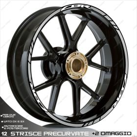 RIM WHEEL STICKERS SPORT WHITE SILVER FOR HONDA CBR R 300