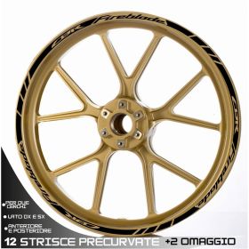 PROFILI ADESIVI SPORT RUOTA NERO PER