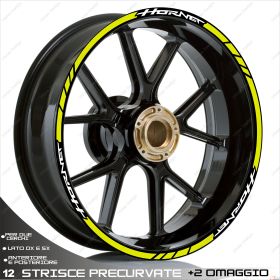 RIM WHEEL STICKERS DECALS SPORT LINE WHITE FOR HONDA CB F HORNET 600