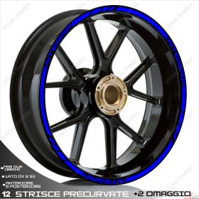 RIM WHEEL STICKERS DECALS SPORT LINE BLUE FOR HONDA INTEGRA 700 750