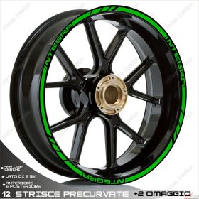 ENSEMBLE ADHESIFS ROUE SPORT VERT POUR HONDA INTEGRA 700 750