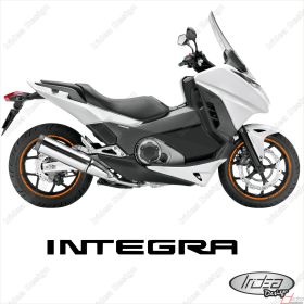 RIM WHEEL STICKERS DECALS SPORT ORANGE FOR HONDA INTEGRA 700 750