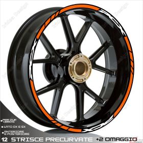 RIM WHEEL STICKERS DECALS SPORT LINE WHITE FOR HONDA PCX 125 150