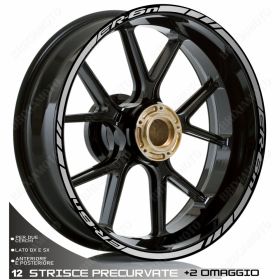 RIM WHEEL STICKERS DECALS SPORT SILVER FOR 650 ER6N ER6-N ER 6 N