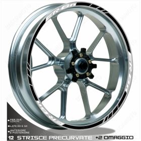 ENSEMBLE ADHESIFS ROUE SPORT BLANC NOIR POUR 650 ER6N ER6-N ER 6 N