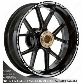 RIM WHEEL STICKERS SPORT WHITE SILVER FOR 650 ER6N ER6-N ER 6 N