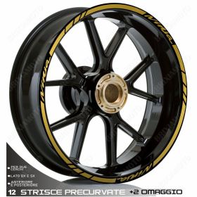 PROFILI ADESIVI SPORT RUOTA ORO PER