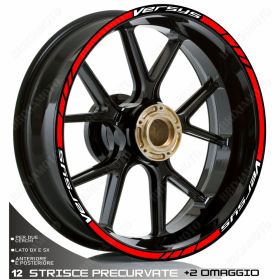 ENSEMBLE ADHESIFS ROUE SPORT BLANC ROUGE POUR KAWASAKI KLZ VERSYS 1000
