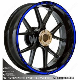 RIM WHEEL STICKERS DECALS SPORT LINE BLUE FOR KAWASAKI Z ABS 1000