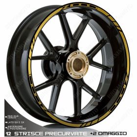 PROFILI ADESIVI SPORT RUOTA ORO PER