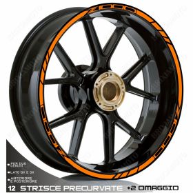 RIM WHEEL STICKERS DECALS SPORT ORANGE FOR KAWASAKI Z ABS 1000