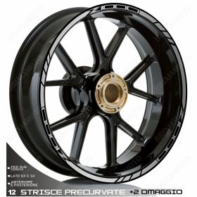 RIM WHEEL STICKERS DECALS SPORT SILVER FOR KAWASAKI Z ABS 1000