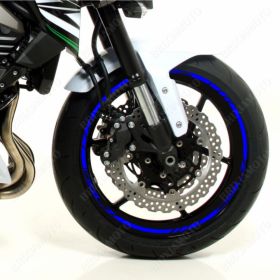 ENSEMBLE ADHESIFS ROUE SPORT BLEU POUR KAWASAKI Z ABS 750