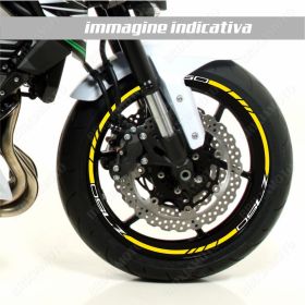 RIM WHEEL STICKERS SPORT WHITE BLACK FOR KAWASAKI Z ABS 750