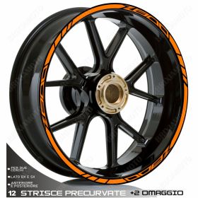 RIM WHEEL STICKERS DECALS SPORT ORANGE FOR KAWASAKI Z ADS 800