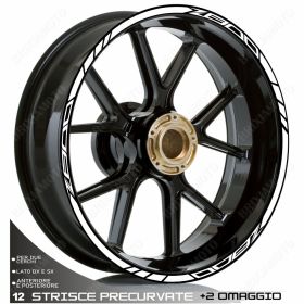 ENSEMBLE ADHESIFS ROUE SPORT BLANC POUR KAWASAKI Z ADS 800