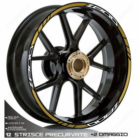 RIM WHEEL STICKERS DECALS SPORT WHITE GOLD FOR KAWASAKI Z ADS 800