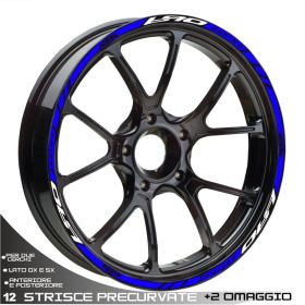 RIM WHEEL STICKERS DECALS SPORT WHITE BLUE FOR KTM 690 SMC SM DUKE