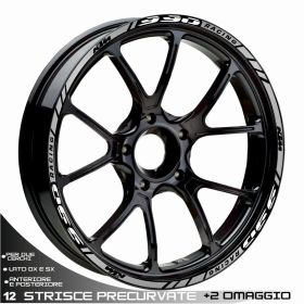 RIM WHEEL STICKERS SPORT WHITE SILVER FOR KTM 990 ADVENTURE S R