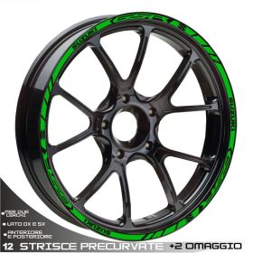 ENSEMBLE ADHESIFS ROUE SPORT VERT SUZUKI GSR 600 750