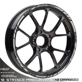 RIM WHEEL STICKERS DECALS SPORT SILVER SUZUKI SV 650