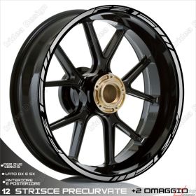 RIM WHEEL STICKERS DECALS SPORT SILVER FOR YAMAHA FZ1-N/NA 1000
