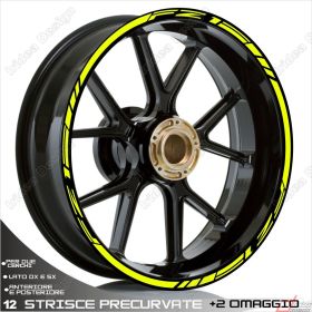 RIM WHEEL STICKERS DECALS SPORT YELLOW FOR YAMAHA FZ1-N/NA 1000