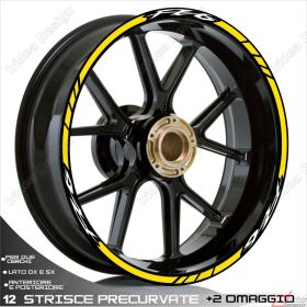 RIM WHEEL STICKERS DECALS SPORT LINE WHITE FOR YAMAHA FZ6 N,NS,S2 600