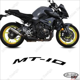 RIM WHEEL STICKERS DECALS SPORT LINE BLACK FOR 1000 MT-10