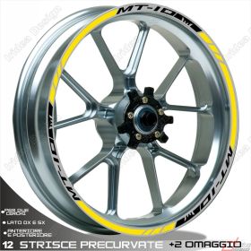 RIM WHEEL STICKERS DECALS SPORT LINE BLACK FOR 1000 MT-10