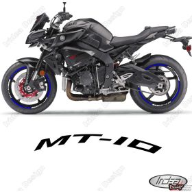 RIM WHEEL STICKERS DECALS SPORT WHITE BLUE FOR 1000 MT-10