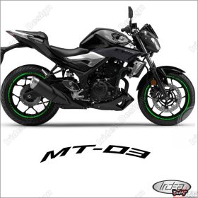 ENSEMBLE ADHESIFS ROUE SPORT VERT POUR 321 MT-03