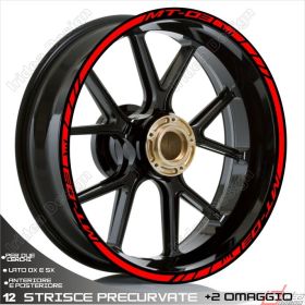 PROFILI ADESIVI SPORT RUOTA ROSSO PER