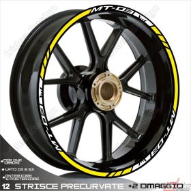 ENSEMBLE ADHESIFS ROUE SPORT BLANC JAUNE POUR 321 MT-03