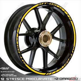 ENSEMBLE ADHESIFS ROUE SPORT JAUNE POUR 321 MT-03