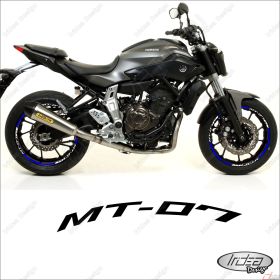 RIM WHEEL STICKERS DECALS SPORT WHITE BLUE FOR 700 MT-07