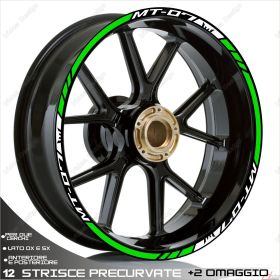 SET ADESIVI RUOTA SPORT BIANCO VERDE PER
