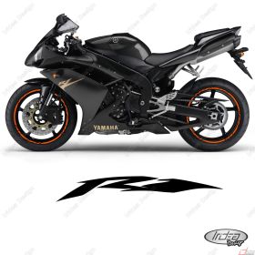 RIM WHEEL STICKERS DECALS SPORT ORANGE FOR YAMAHA YZF R1 1000