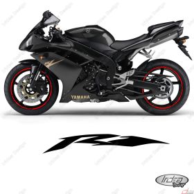 RIM WHEEL STICKERS DECALS SPORT LINE RED FOR YAMAHA YZF R1 1000