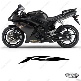 RIM WHEEL STICKERS DECALS SPORT LINE WHITE FOR YAMAHA YZF R1 1000