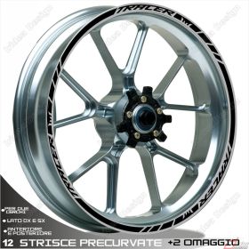 RIM WHEEL STICKERS DECALS SPORT LINE BLACK FOR TRACER 850 700
